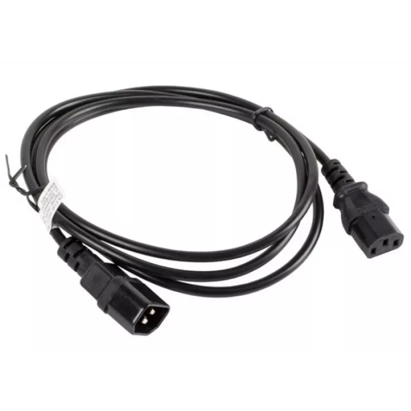 Kabel zasilający Lanberg CA-C13E-10CC-0018-BK Czarny 1.8m