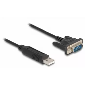 DeLOCK Adapter USB 2.0 na szeregowy RS-232 50 cm FTDI Czarny