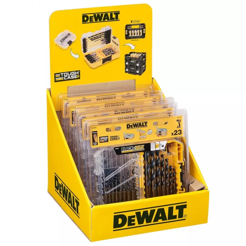 23PC Czarny&GOLD METAL DRILLING SET DT70729-QZ