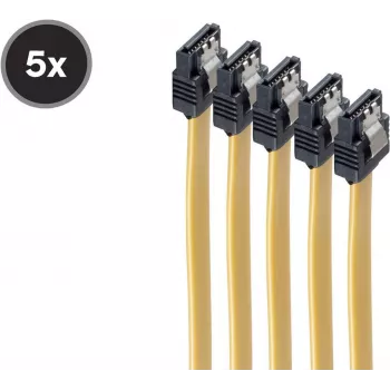 Kabel danych SATA ShiverPeaks BS78246-0.5Y-5 6 Gb/s z metalowym klipsem, 0,5 m