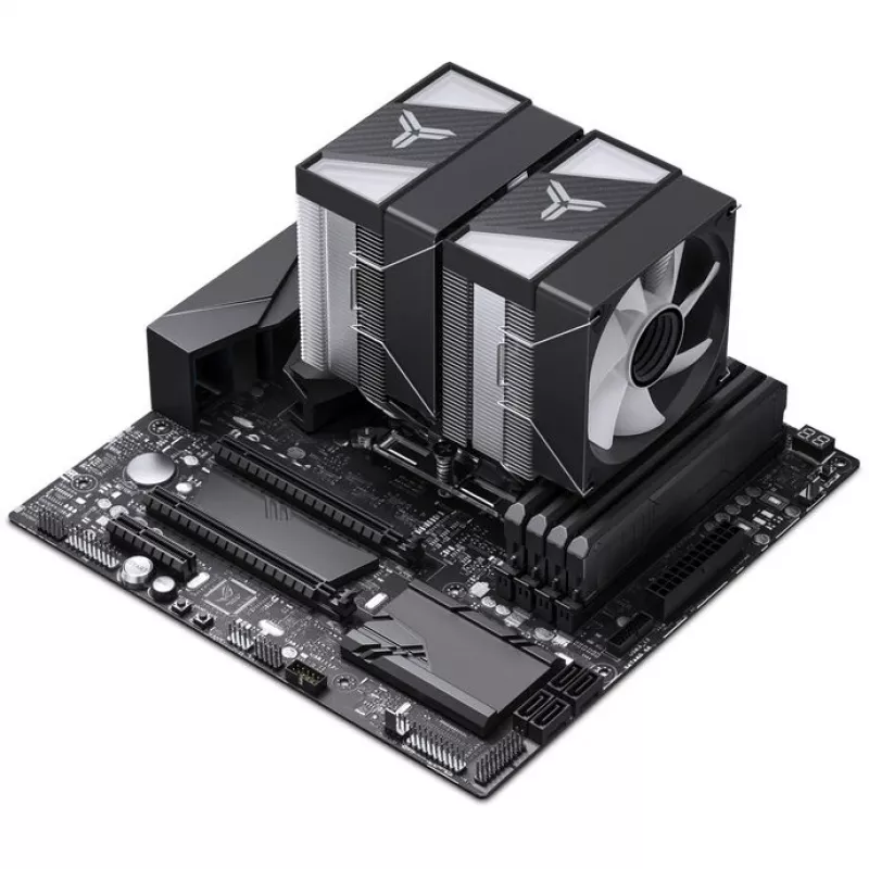 Chłodzenie procesora Jonsbo CR-1400 DV2 z wentylatorem 120 mm, czarne