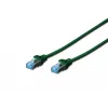 Kabel sieciowy Digitus CAT 5e SF/UTP 1m Zielony RJ-45