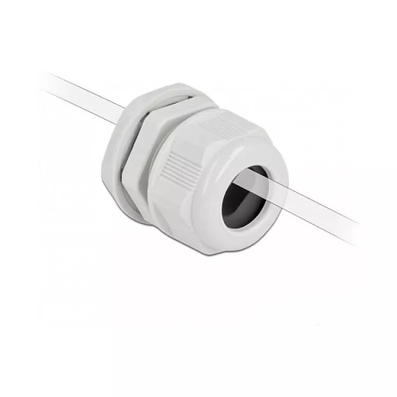 Dławik kablowy DeLOCK 60386 szary plastikowy 2 szt.