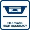 Bosch 1 600 A01 V3Z poziomnica 1,2 m Aluminium, Czarny