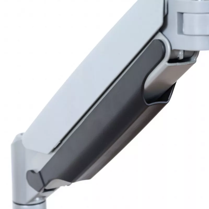 ART RAMM L-35HD gazowy uchwyt biurkowy do 1 monitora 17–45 cali, USB-A i USB-C