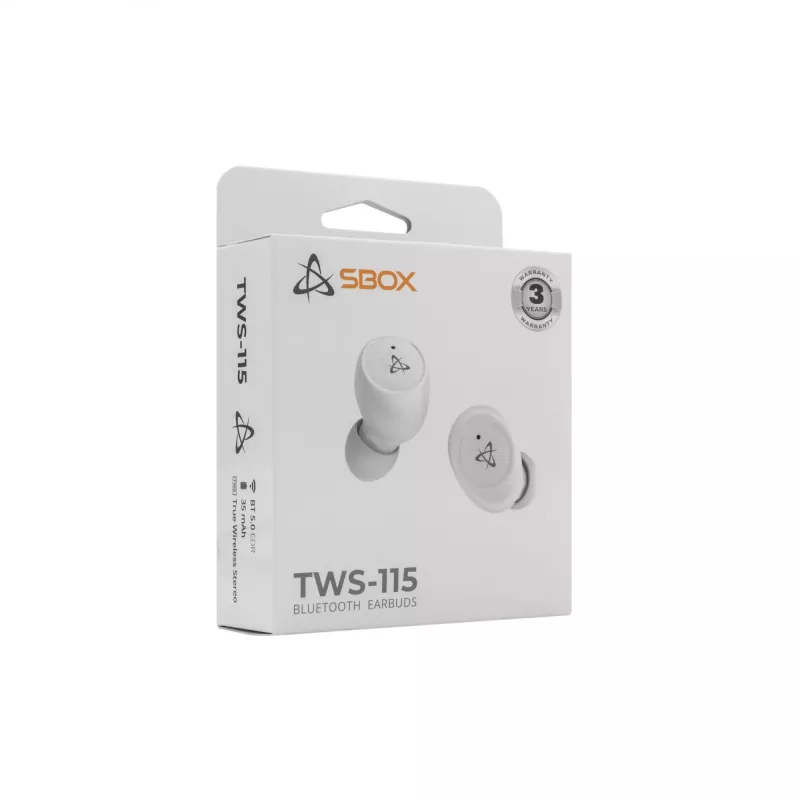 Słuchawki SBOX EB-TWS115 białe
