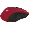 Bezprzewodowa mysz optyczna DEFENDER MM-935 RF — symetryczna, 1600 DPI, czerwona, odbiornik RF USB, baterie AAA