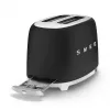 Toster Smeg 50's Style TSF01BLMEU na 2 kromki czarny stal nierdzewna