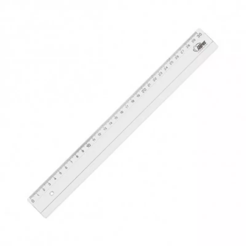 Linijka Forpus, plastikowa, przezroczysta, 30 cm 1225-023