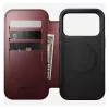 Etui na telefon Nomad Modern Leather Folio dla Apple iPhone 17 Pro, 6,3 cala (16 cm), skóra bordowa