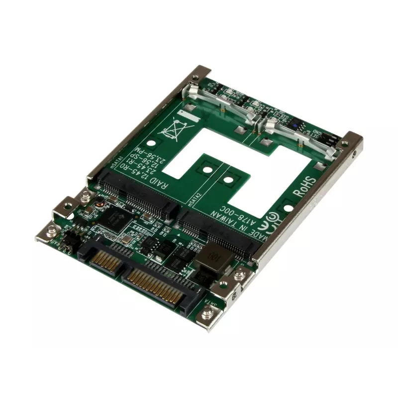 StarTech.com Adapter konwertera dwóch dysków SSD mSATA na 2,5-calowy SATA RAID
