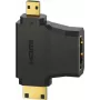 Hama 00305020 kabel HDMI HDMI typu A (standardowy) HDMI typu C/HDMI typu D czarny