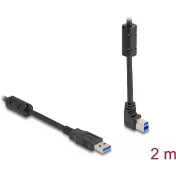 Kabel USB DeLOCK Typ-A męski na Typ-B męski, kątowy 90° w górę, 2 m