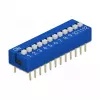 Przełącznik DIP do PCB DELOCK 66388, niebieski plastik, 10 szt., 31,9×9,9×5,5 mm