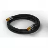 Kabel antenowy TV Goobay (typ 135 dB), 4-krotnie ekranowany, 2 m, czarny - pozłacany, gniazdo koncentryczne > wtyk koncentryczny (70367)