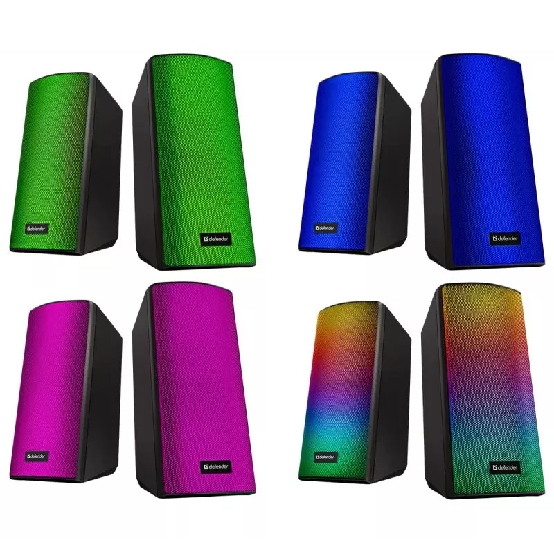 Głośniki komputerowe SPITFIRE 2.0 6W LED USB