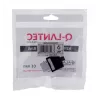 Keystone jack A-LAN MKB-U6-1 — RJ45 U/UTP Cat6, 22/26 AWG, obudowa ABS czarno-biała