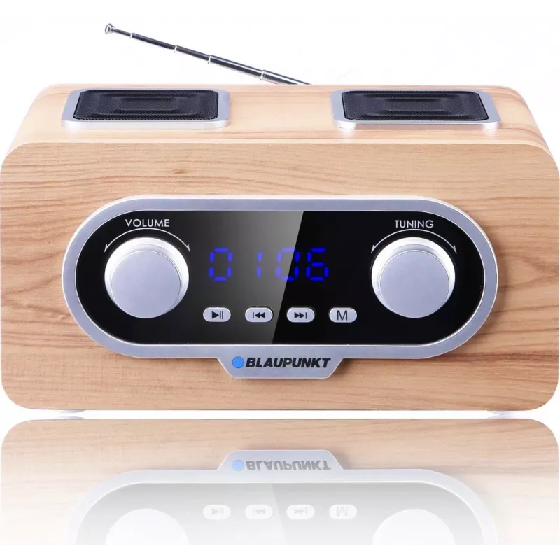 Blaupunkt PP5.2CR radio przenośne drewnopodobne to produkt Blaupunkt z naszej oferty Radioodbiorniki. Najważniejsze cechy to system Radio, kanały audio 2.0 i maksymalna moc głośników 3W.