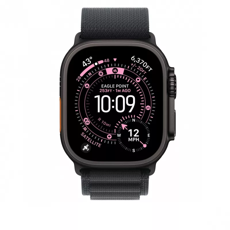 Pasek Apple MG9G4ZM/A do smartwatcha Czarny Tytan Poliester Spandex