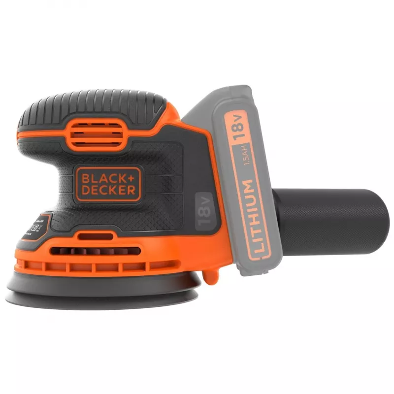 Czarny & Decker BDCROS18N-XJ przenośna szlifierka Szlifierka oscylacyjna 12000 RPM Czarny, Pomarańczowy