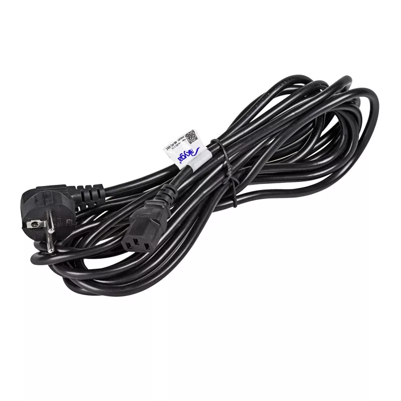 Akyga AK-PC-05C kabel zasilający, CEE 7/7 na IEC C13, miedziany 3 x 1 mm², 5 m, czarny