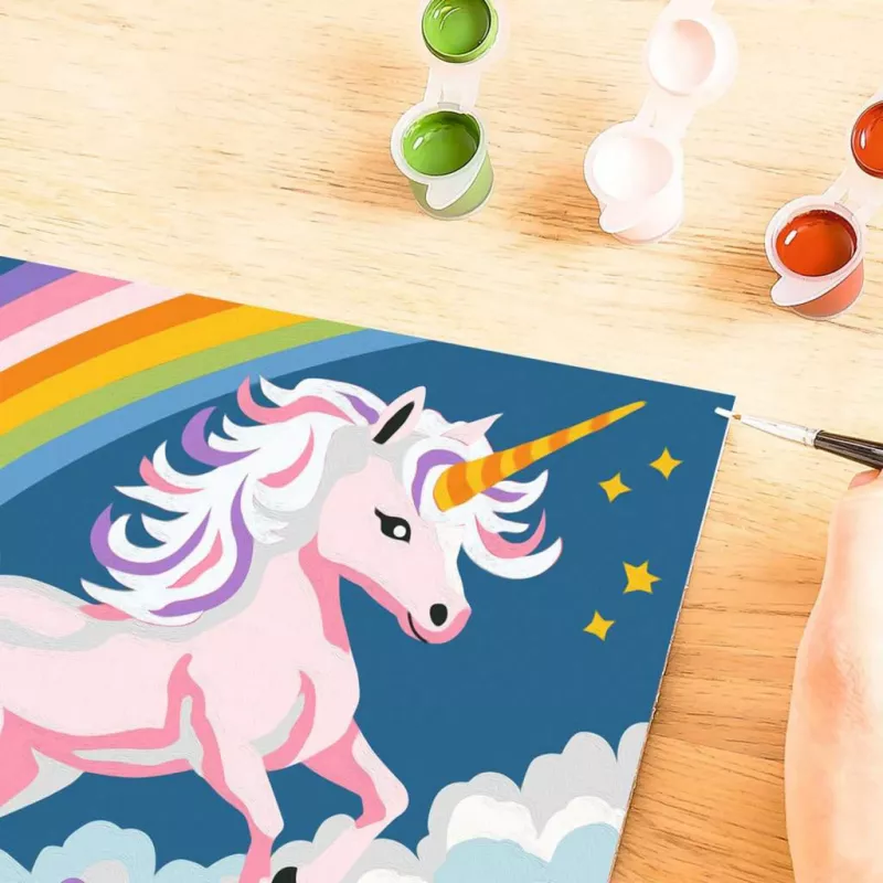 Zestaw do malowania po numerkach Ravensburger CreArt Różowy Jednorożec