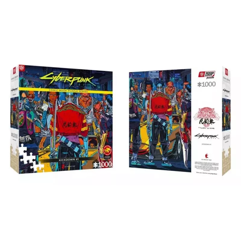 Good Loot Comic Book Puzzle: Cyberpunk 2077 Kickdown, 1000 elementów