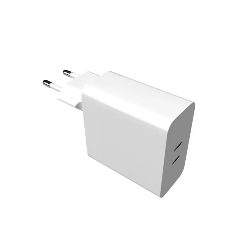 Ładowarka FIXED FIXC65-2C-WH Wewnętrzna AC szybkie ładowanie 2x USB Type-C