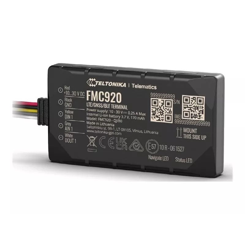 Lokalizator GPS Teltonika FMC920 4G LTE CAT 1 0.128 GB czarny