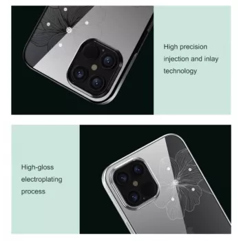 Ochronne etui na telefon Devia Crystal Flora dla iPhone 12 mini, niebieskie