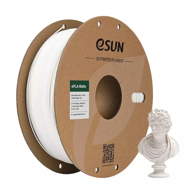 Esun EPLA-MATTE 1.75mm MLECZNA BIAŁA 1kg