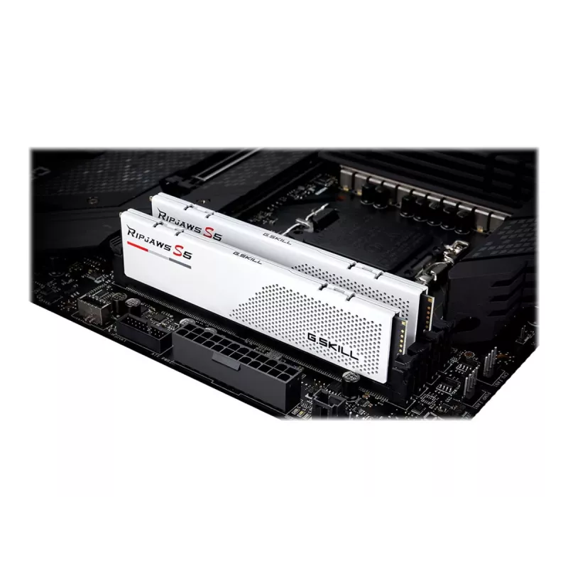 DIMM 32 GB DDR5-5600 (2x 16 GB) Dual-Kit, Arbeitsspeicher weiß, F5-5600J4040C16GX2-RS5W, Ripjaws S5, INTEL XMP