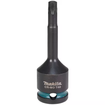 Makita Impact Black 1/2 Torx Steckschlüsseleinsatz T40 - 78mm - Chrom-Molybdän - E-19819