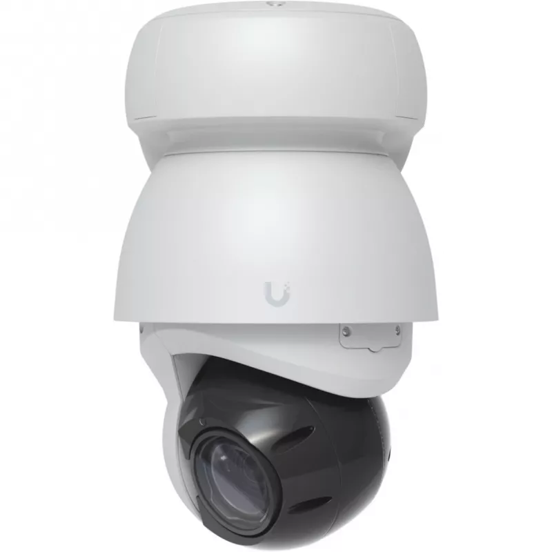 Kamera IP UBIQUITI UVC-AI-PTZ-W — przemysłowa sferyczna AI PTZ 3864×2160, 22× zoom optyczny, obrót 360°, przewodowa, montaż na ścianie/słupie/biurku, biała