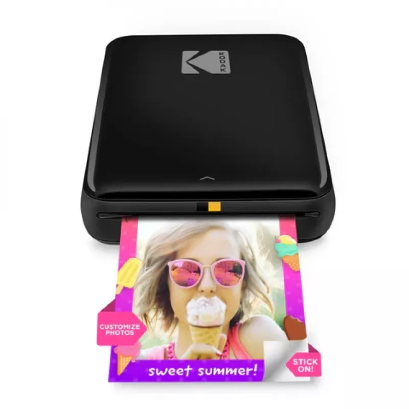 Kodak STEP Instant Mobile Photo Printer Colour ZINK 2x3'' 1 ppm, Bluetooth, Czarny
