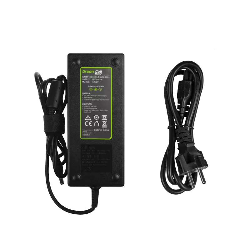 Zasilacz/ładowarka Green Cell AD22P 120 W 19 V 6.3 A do laptopów ASUS, wewnętrzny, czarny