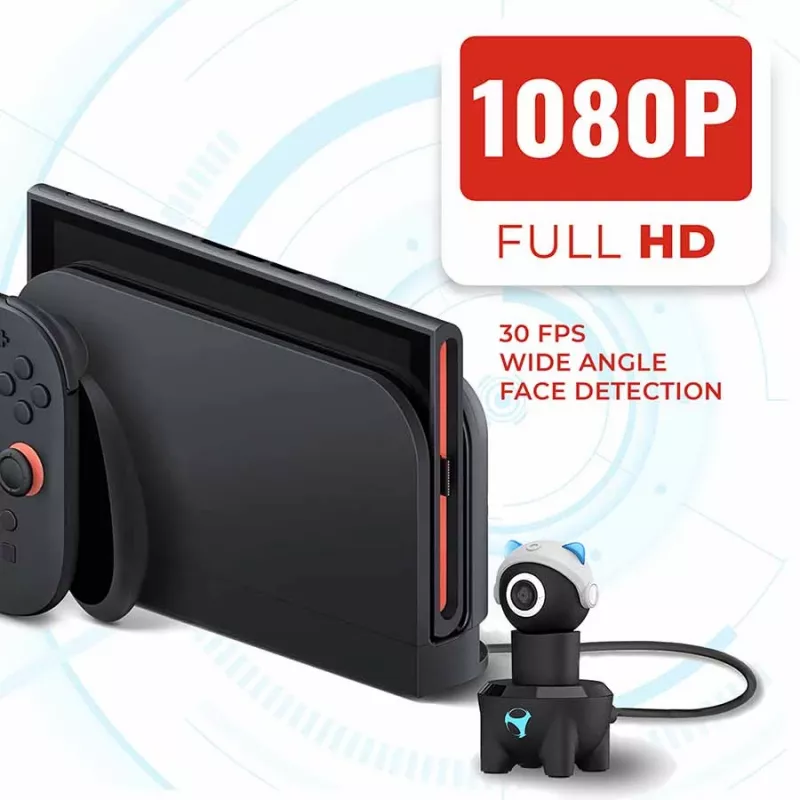 Subsonic Playcam 1080 2w1 HD Mini Kamera do Nintendo Switch 2 Jasny Niebieski