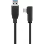 Kabel Goobay USB-C™ na USB A 3.0 90°, czarny, 2 m - wtyk USB 3.0 (typ A) > wtyk USB-C™ (66503)
