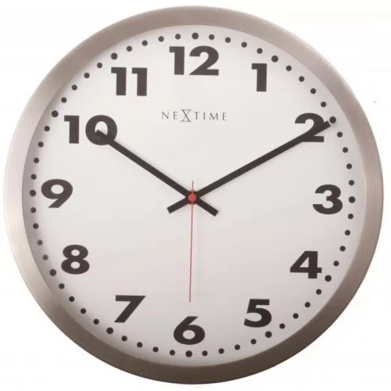 Zegar ścienny NeXtime 2521 Arabic, Ø33 cm, biały