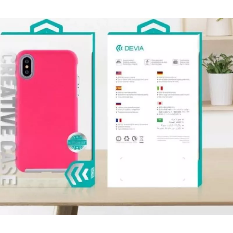 Etui ochronne Devia KimKong Series dla iPhone XS Max 6.5, różowo-czerwone