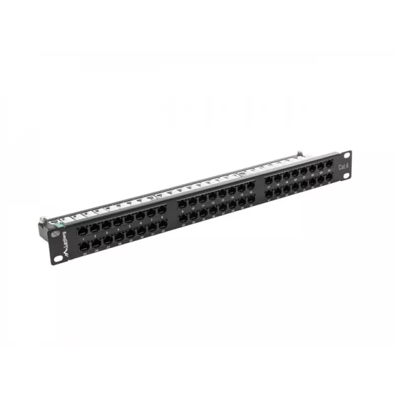 Lanberg PPU6-1048-B - Panel krosowy - 1U - 19