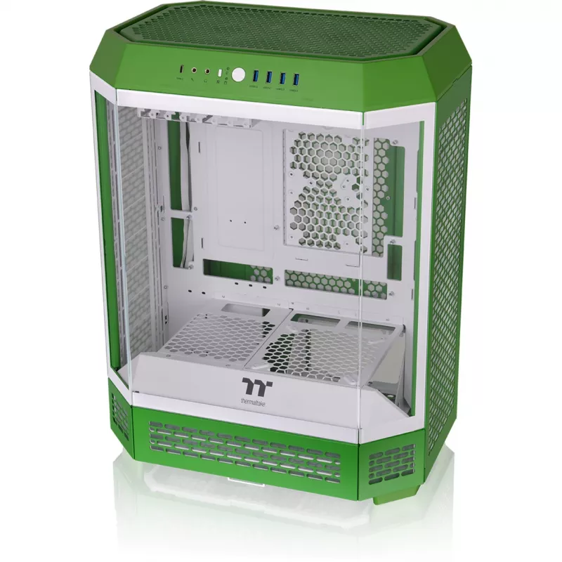 Thermaltake The Tower 600 Mid Tower ATX Case z panelami szklanymi (zielony/biały)