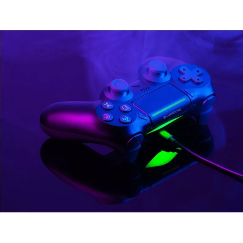 Przewodowy gamepad TRACER SHOGUN PRO Czarny — 16 przycisków, analogowo-cyfrowy, kabel 1,5 m, wibracje, PC/PS4/PS3