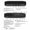 Komputer stacjonarny HP EliteDesk 800 G6 — Intel Core i5-10500, 16 GB RAM, 256 GB SSD, Intel UHD Graphics 630, Windows 11 Pro (klasa A, odnowiony)