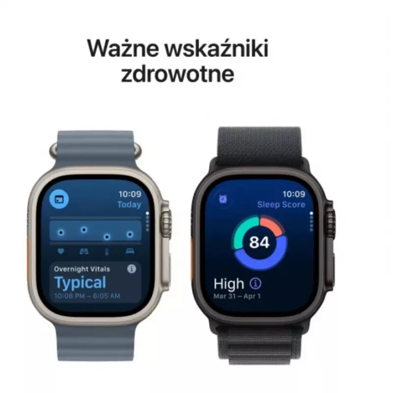 Smartwatch Apple Watch Ultra 3 GPS + Cellular 49mm Natural Titanium Case Blue/Bright Blue Trail Loop S/M