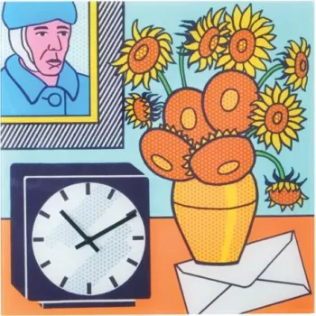 NeXtime klok 8170 Go van Go, 43x43 cm, ścienny, wielokolorowy