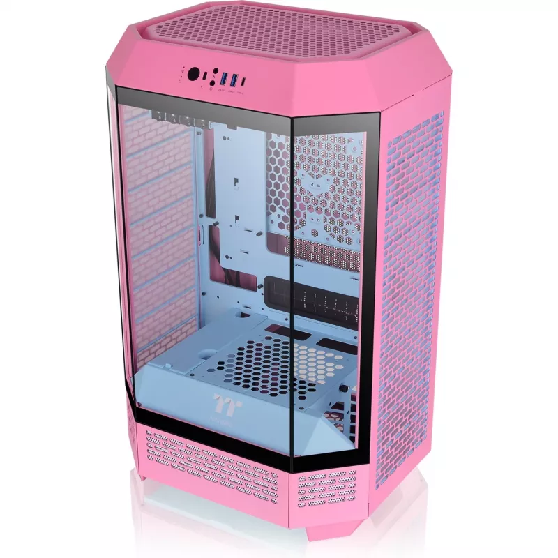 Thermaltake The Tower 300 Bubble Pink różowy Szkło Hartowane - Midi/Mini Tower - ATX