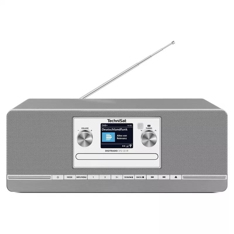 TechniSat DIGITRADIO 372 CD IR Internet Analogowe i cyfrowe Antracyt, Srebrny