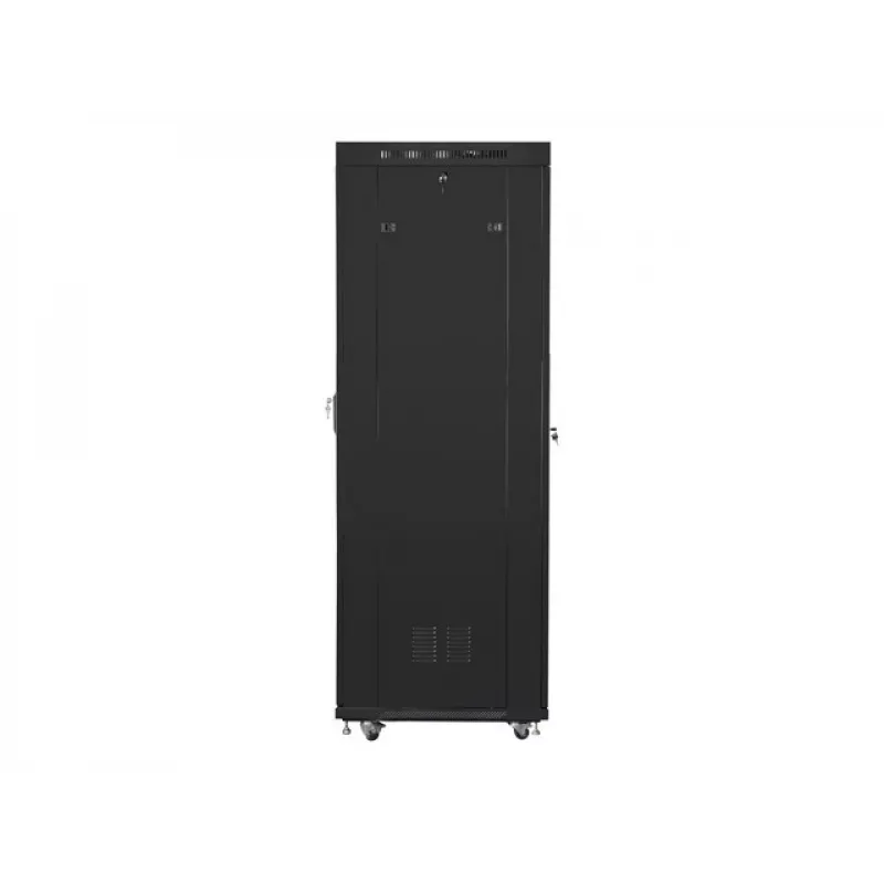 Szafa rack LANBERG FF01-6842-23BL 42U wolnostojąca, 2127,5×600×800 mm, IP20, zamek na klucz, kółka jezdne