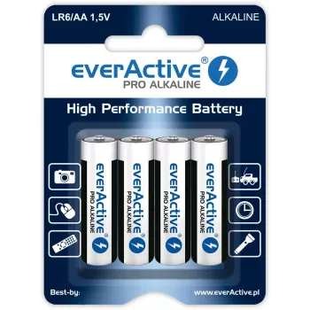 everActive jednorazowa bateria alkaliczna AA 1.5 V LR64BLPA opakowanie 4 szt.